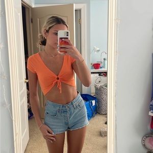 Pacsun orange crop top